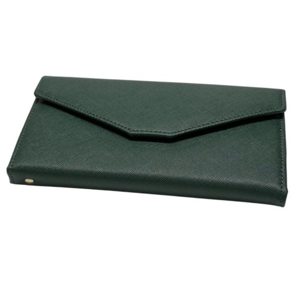 NWOT ZOPPEN Unisex Travel Wallet and 2 Luggage Tags Green/Black - Picture 3 of 7